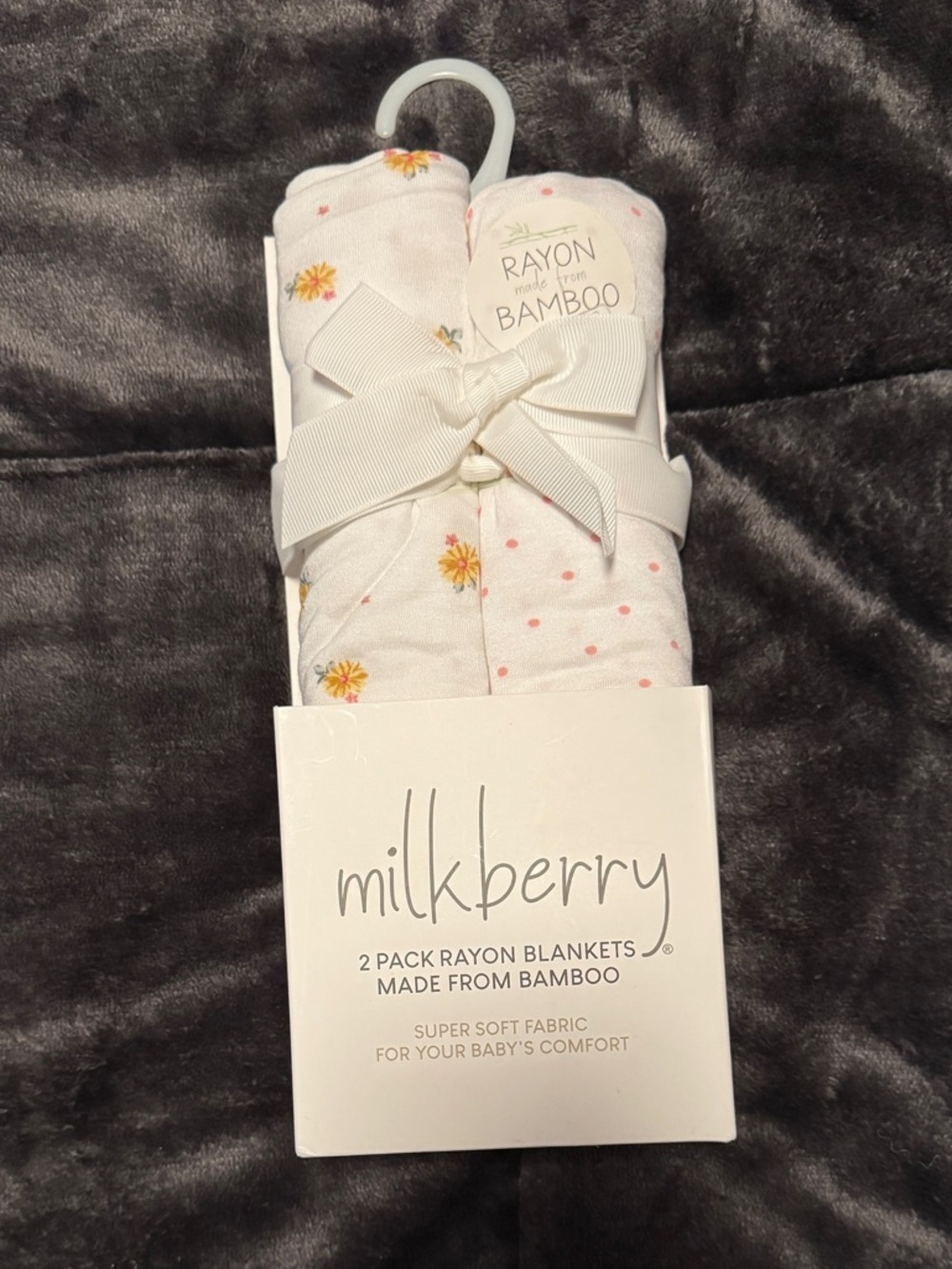 Milkberry Rayon Bamboo 2-Pack Swaddle Blankets